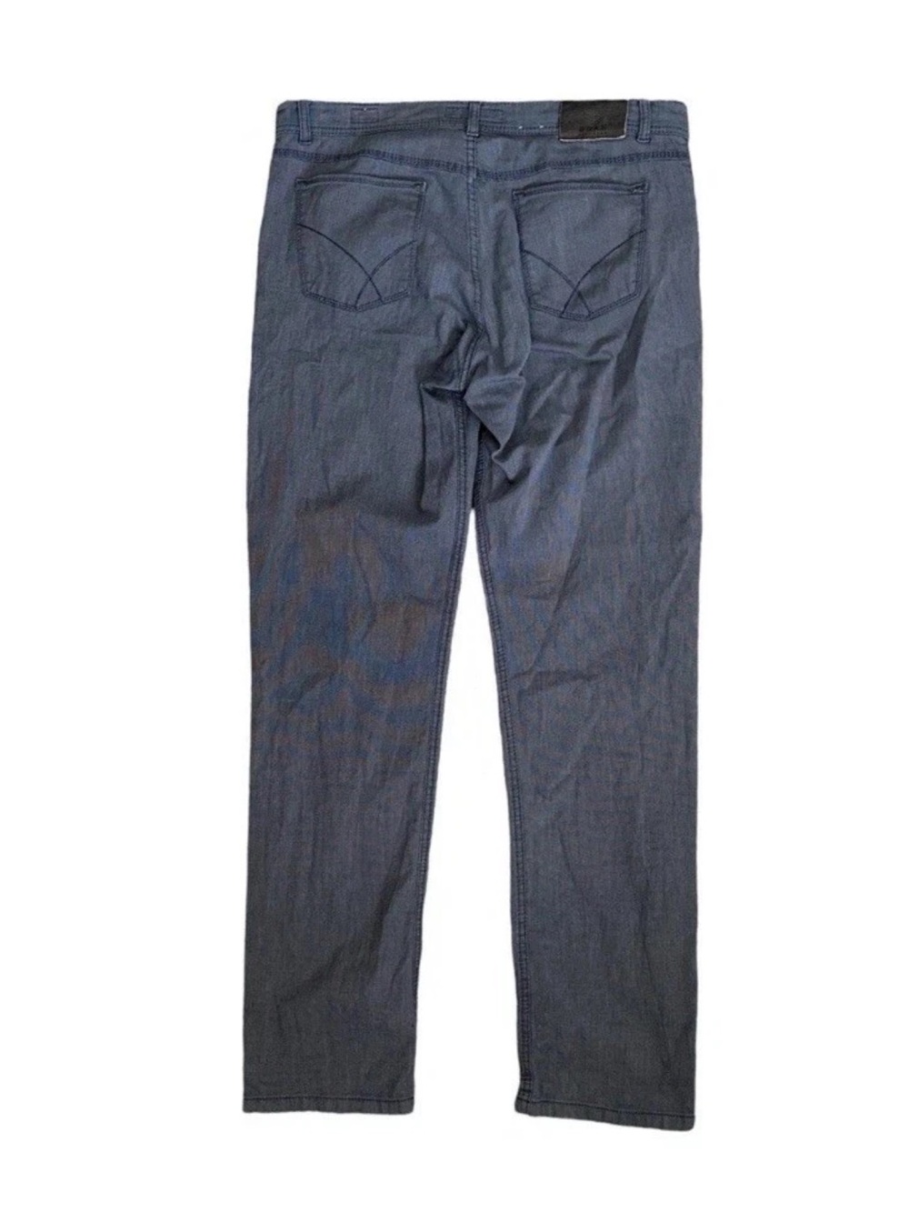 BRAX Feel Good Cooper Fancy Men’s Pants Blue 5-Pocket Stretch Chino Size 36x34 - Picture 2 of 5